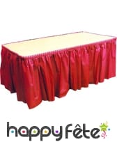 Jupe de table rouge