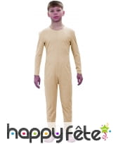 Justaucorps enfant beige clair