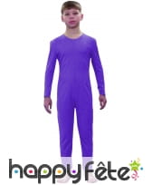 Justaucorps enfant violet fonce