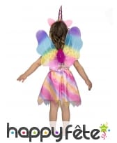 Jupe licorne multicolore avec ailes et oreilles, image 2