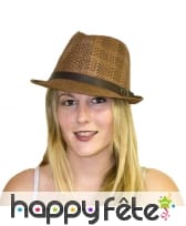 Justin marron en paille