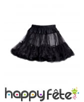 Jupon noir pour femme, 36cm