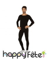 Justaucorps noir uni pour homme