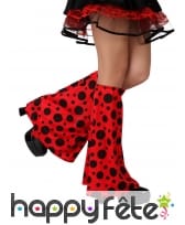 Jambières pattes d éléphant coccinelle