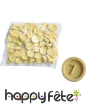 Jetons pour loto en plastique