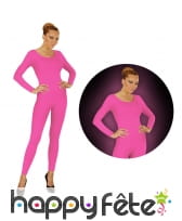 Justaucorps rose fluo pour femme