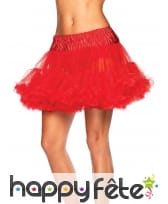 Jupon rouge pour femme, 37cm