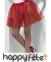 Jupon rouge transparent de 34cm