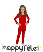 Justaucorps rouge uni pour enfant