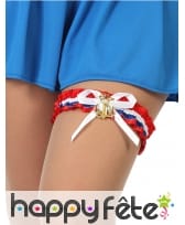 Jarretière satinée fête Nationale