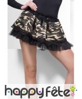 Jupe tutu noir camouflage