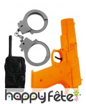 Kit accessoires de policier pour enfant