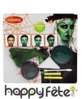 Kit costmétique maquillage de sorcière verte