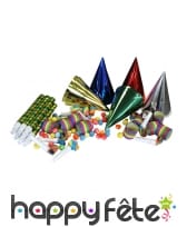 Kit cotillons pour 10 personnes, multicolores, image 2