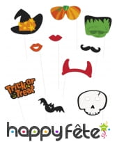 Kit de 10 photobooths sur le thème Halloween