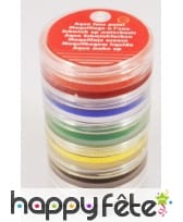 Kit de 6 couleurs de maquillage à l'eau