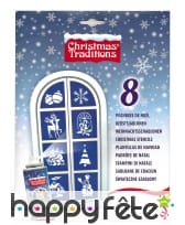 Kit de 8 Pochoirs de Noël