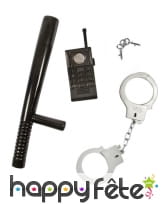 Kit d'accessoires de policier pour enfant