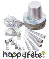 Kit de cotillons hologramme diamant, image 2