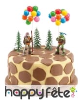 Kit de décos Tortues Ninja pour gâteau, image 1