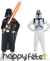 Kit de déguisements Vador et trooper pour enfant