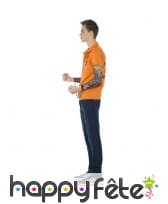 Kit déguisement de détenu orange pour adolescent, image 1