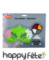 Kit de maquillage de fée verte avec masque, enfant