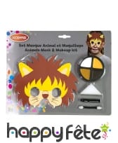 Kit de maquillage lion avec masque pour enfant
