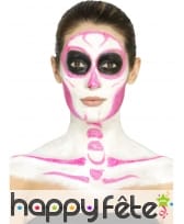 Kit de maquillage squelette néon, réagit aux UV, image 2