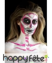 Kit de maquillage squelette néon, réagit aux UV, image 5