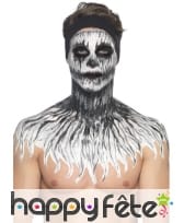 Kit de maquillage squelette néon, réagit aux UV, image 15