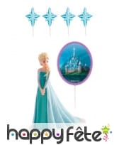 Kit Elsa de d&eacute;corations de g&acirc;teaux