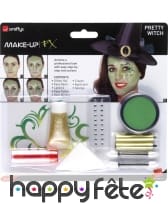 Kit maquillage de sorcière verte, image 5