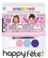 Kit maquillage fille avec livret, Snazaroo