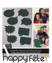 Kit photobooth bulles de BD personnalisables, image 2