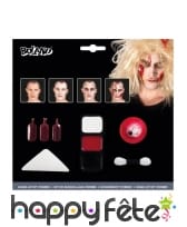 Kit pour maquillage de zombie avec faux sang, image 1