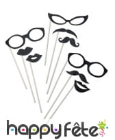 Kit photobooth noir pailletté