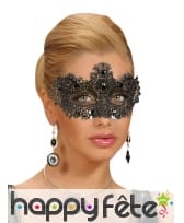 Loup antique doré recouvert de pierres