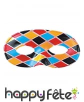 Loup arlequin multicolore et souple pour adulte