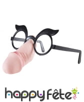 Lunettes avec nez zizi