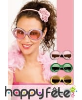 Lunettes à paillettes.