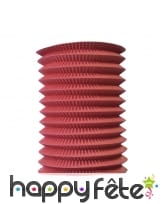 Lampion blanc cylindrique de 16/26 cm, image 1