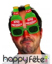 Lunettes bouteille de bière je suis sous pression