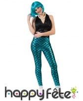 Legging bleu écailles de sirène