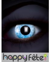 Lentilles bleues effet diamant UV