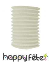 Lampion blanc ivoire cylindrique