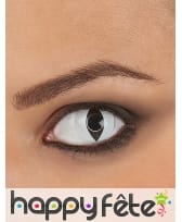 Lentilles blanches pupille de reptile