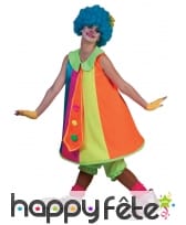 Large combinaison de clown coloré pour femme