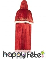 Longue cape de mère Noël rouge et dorée, image 1