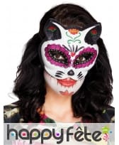 Loup chat Dia de los muertos